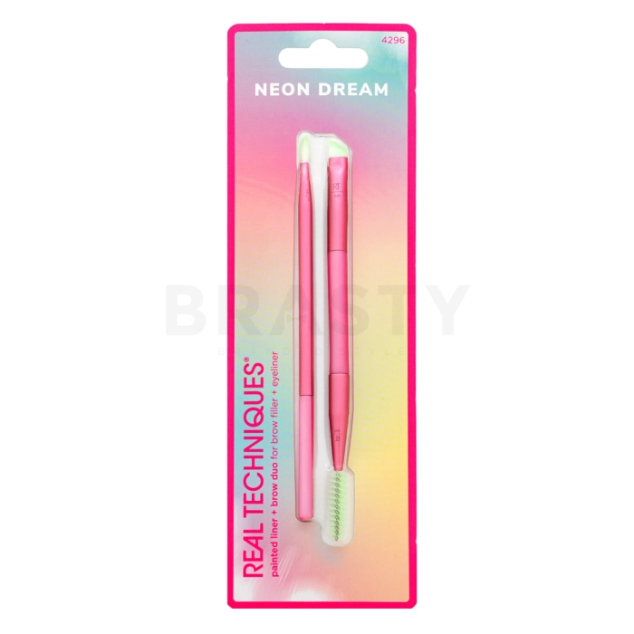 Real Techniques Neon Dream - Painted Liner + Brow Duo set kistova za oblikovanje obrva