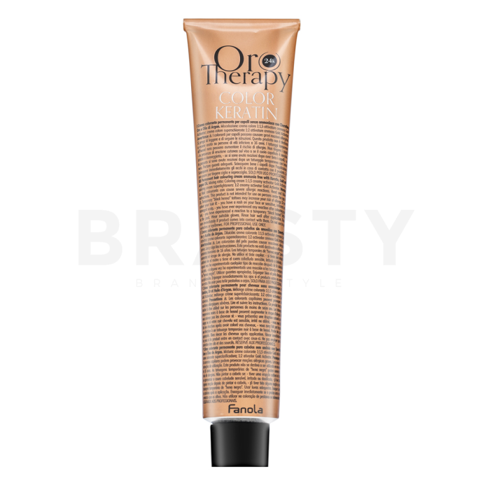 Fanola Oro Therapy Color Keratin Oro Puro profesionálna permanentná farba na vlasy 10.0 Extra 100 ml