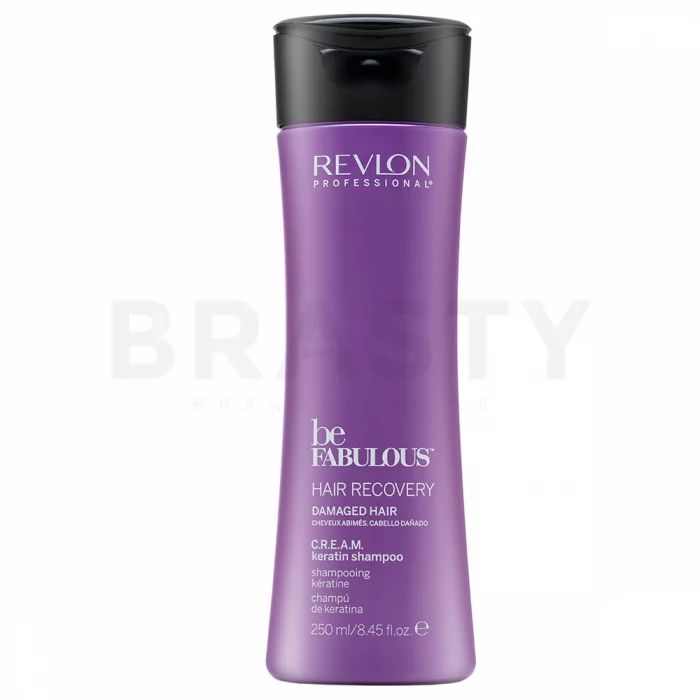 Revlon Professional Be Fabulous Recovery C.R.E.A.M. Keratin Shampoo fortifying shampoo for damaged hair 250 ml