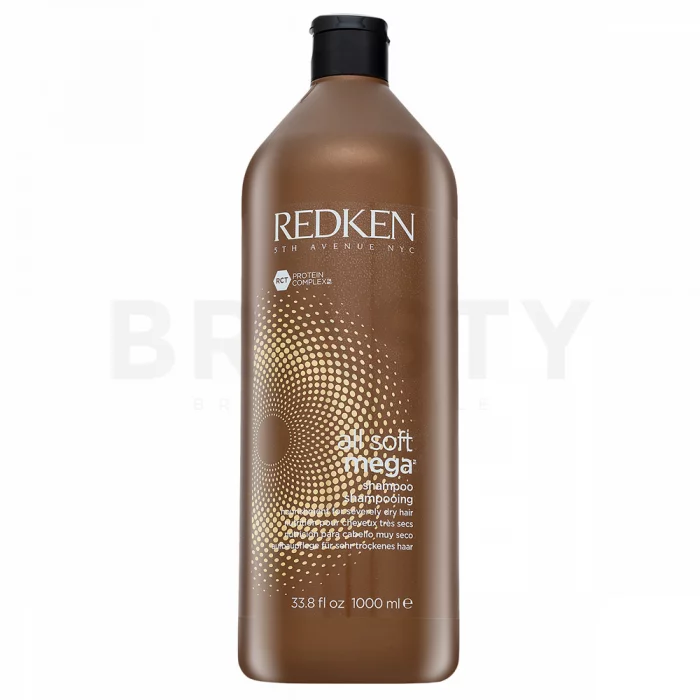 Redken All Soft Mega Shampoo uhlazující šampon pro hrubé a nepoddajné vlasy 1000 ml