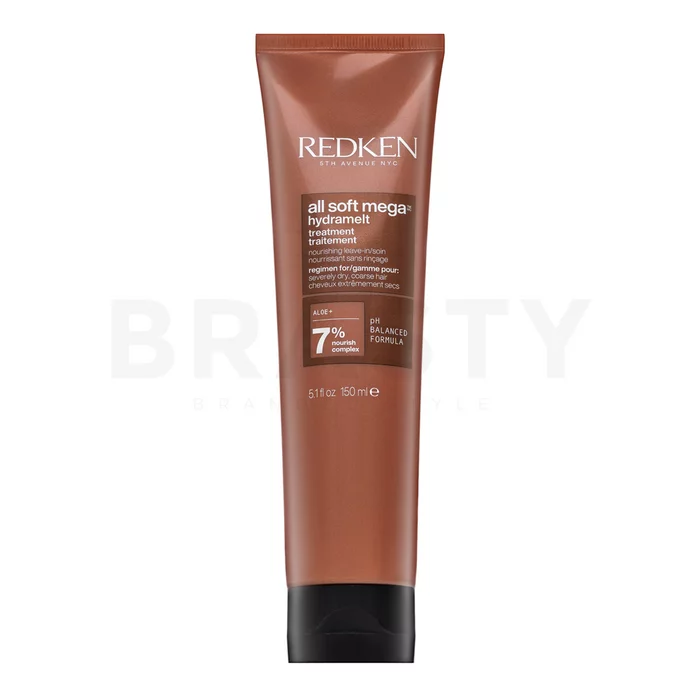 Redken All Soft Mega Hydramelt Treatment Leave-in Leave-in hair treatment for smoothness and gloss of hair 150 ml
