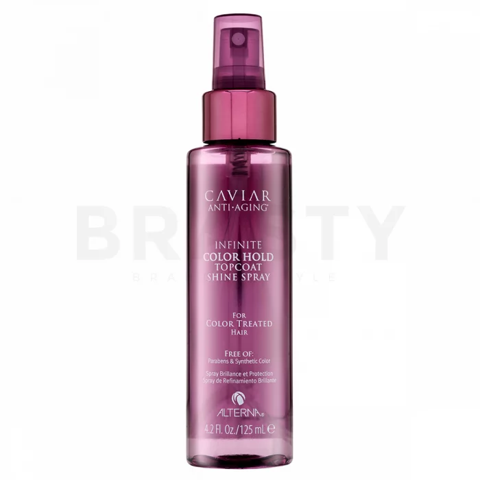 Alterna Caviar Anti-Aging Infinite Color Hold Topcoat Spray sprej pro lesk a ochranu barvených vlasů 125 ml