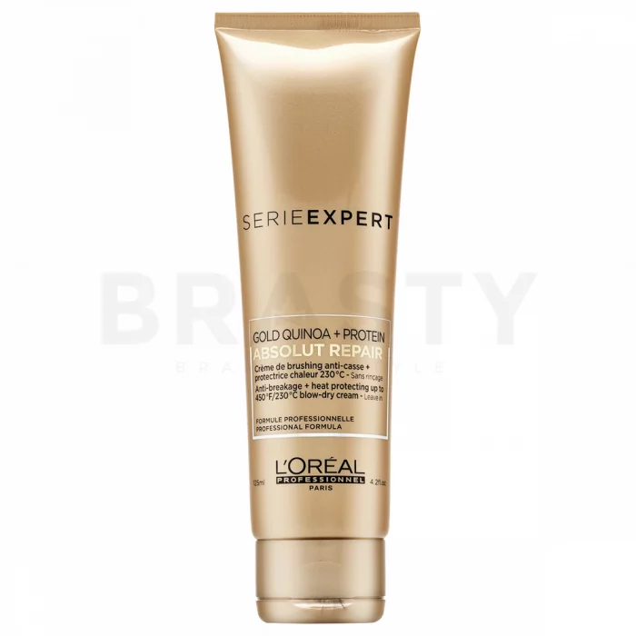 L´Oréal Professionnel Série Expert Absolut Repair Gold Quinoa + Protein Blow-Dry Cream ochranný krém pro tepelnou úpravu vlasů 125 ml