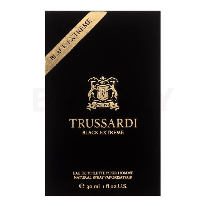 Trussardi Black Extreme Eau de Toilette voor mannen 30 ml