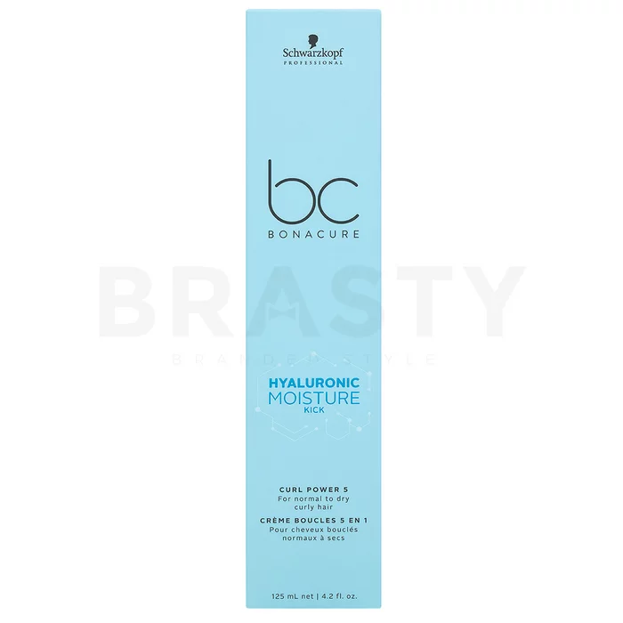 Schwarzkopf Professional BC Bonacure Hyaluronic Moisture Kick Curl Power 5 bezoplachová péče pro vlnité a kudrnaté vlasy 125 ml