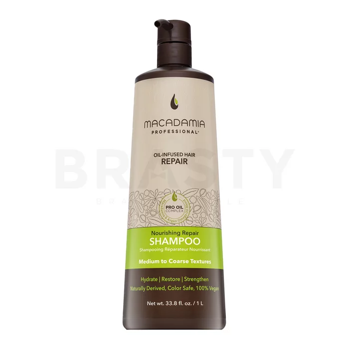Macadamia Professional Nourishing Repair Shampoo vyživující šampon pro suché a poškozené vlasy 1000 ml