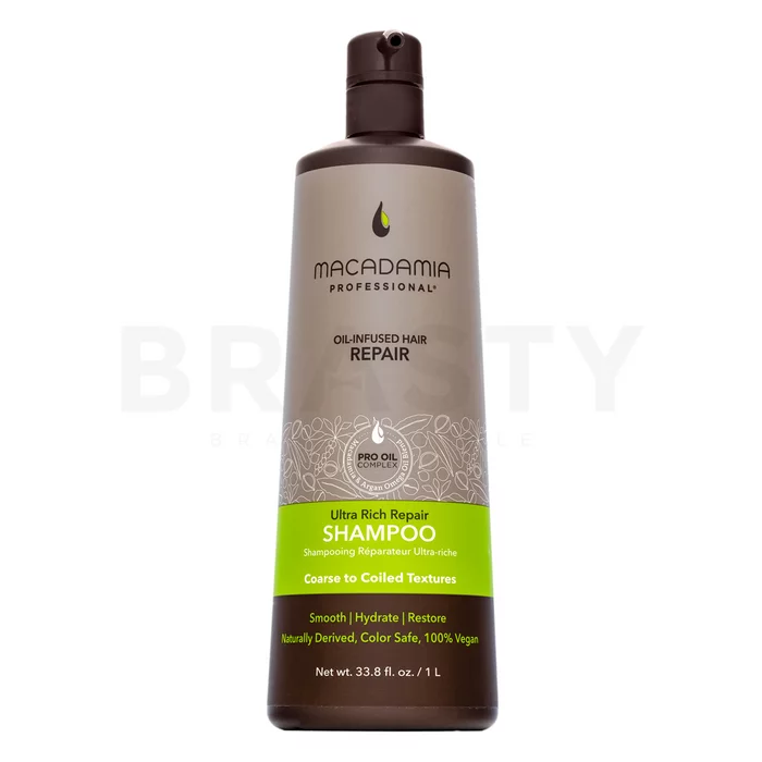 Macadamia Professional Ultra Rich Repair Shampoo odżywczy szampon do włosów zniszczonych 1000 ml