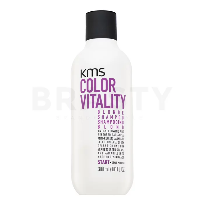 KMS Color Vitality Blonde Shampoo sampon a sárga tónusok semlegesítésére 300 ml