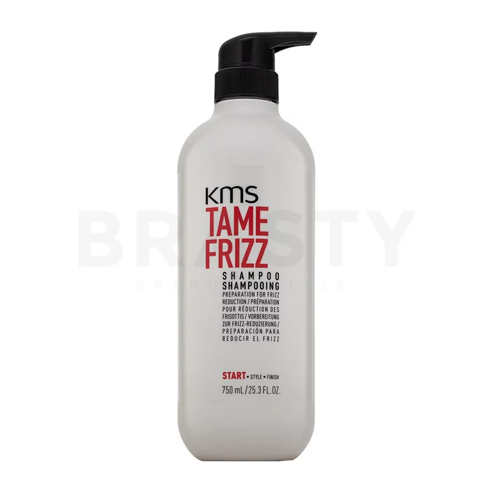 KMS Tame Frizz Shampoo hajsimító sampon hajgöndörödés és rendezetlen hajszálak ellen 750 ml