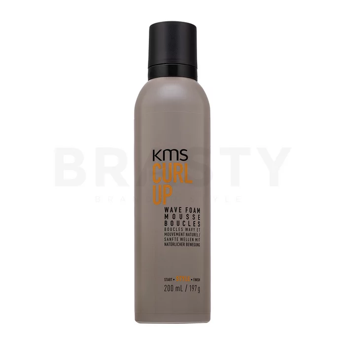 KMS Curl Up Wave Foam mousse per capelli per onde perfette 200 ml
