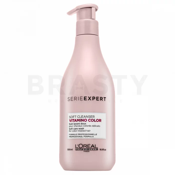 L´Oréal Professionnel Série Expert Vitamino Color Soft Cleanser bezsiarczanowy szampon dla połysku i ochrony farbowanych włosów 500 ml
