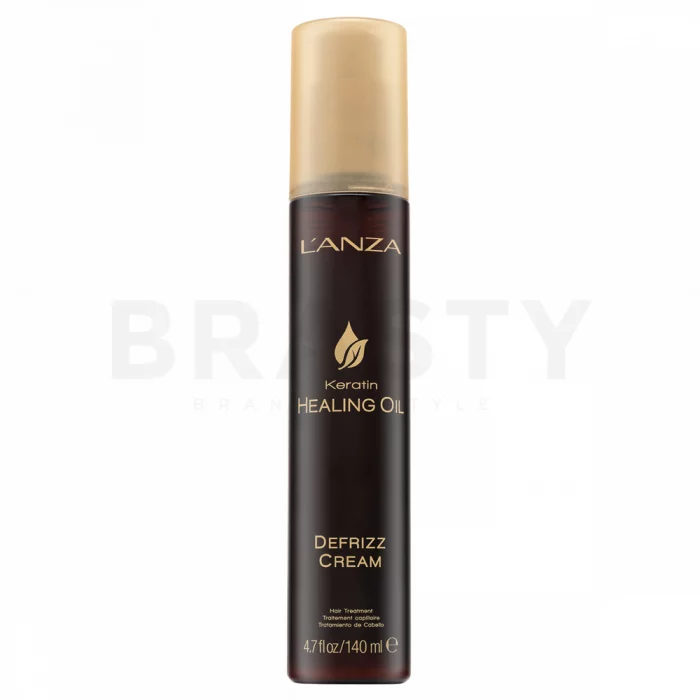 L’ANZA Keratin Healing Oil Defrizz Cream uhlazující krém pro snadné rozčesávání vlasů 140 ml