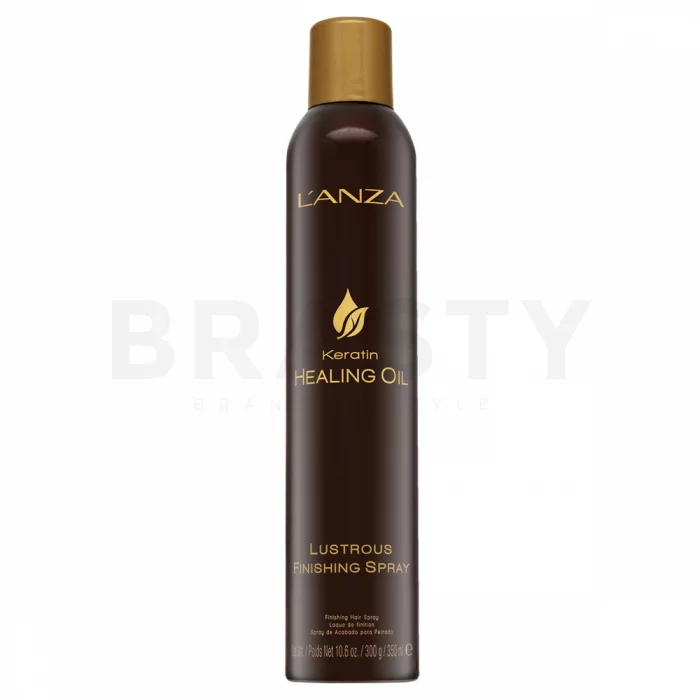 L’ANZA Keratin Healing Oil Lustrous Finishing Spray posilující bezoplachový sprej proti krepatění vlasů 350 ml