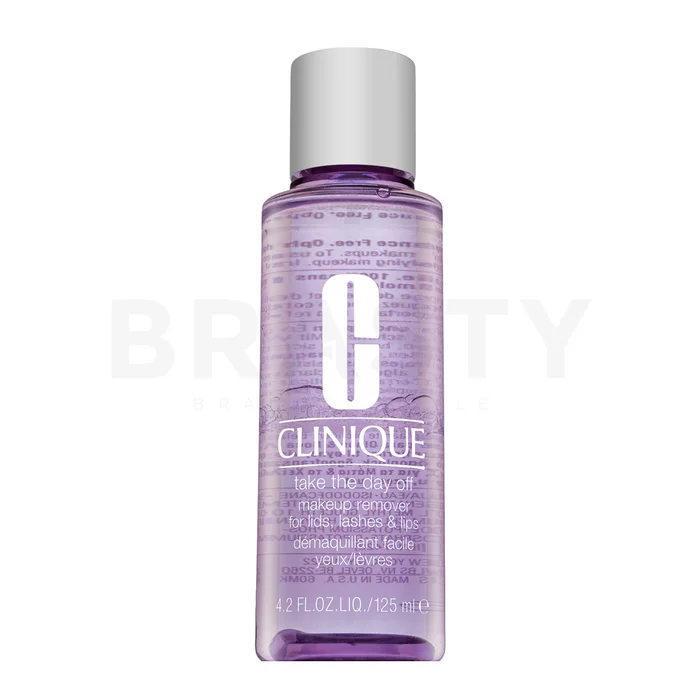 Clinique Take The Day Off Makeup Remover For Lids Lashes & Lips dvoufázový odličovač k odstranění odolného a voděodolného make-upu 125 ml