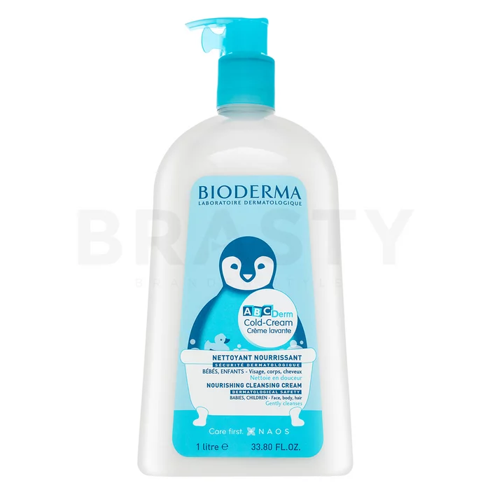 Bioderma ABCDerm Cold-Cream Crème Lavante voedende beschermende reinigingscrème voor kinderen 1000 ml