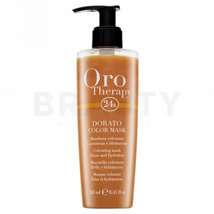 Fanola Oro Therapy Colouring Mask Dorato vyživující maska pro oživení barvy 250 ml