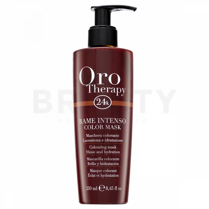 Fanola Oro Therapy Colouring Mask Rame Intenso vyživující maska pro oživení barvy 250 ml