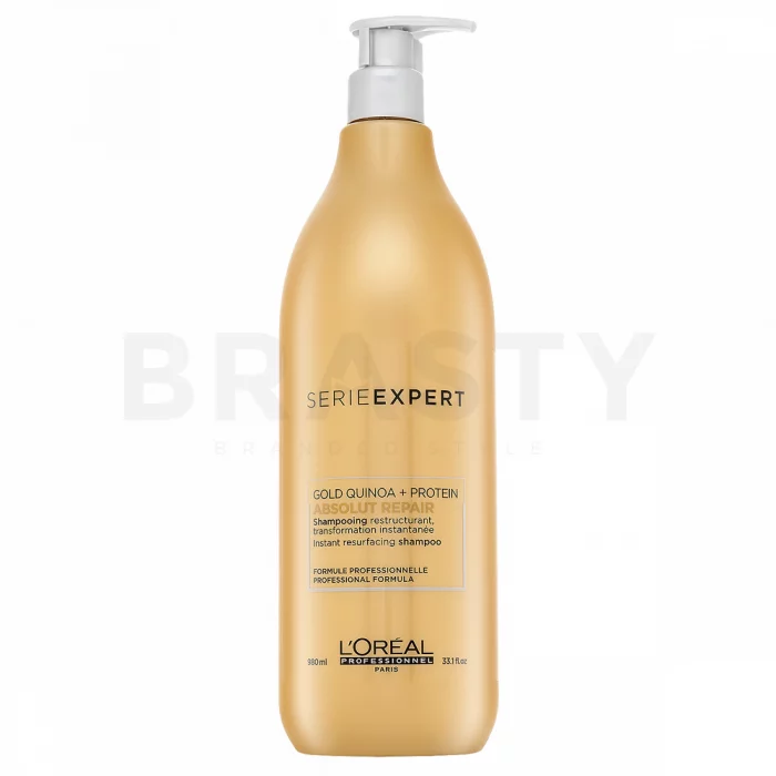 L´Oréal Professionnel Série Expert Absolut Repair Gold Quinoa + Protein Shampoo șampon hrănitor pentru păr foarte deteriorat 980 ml