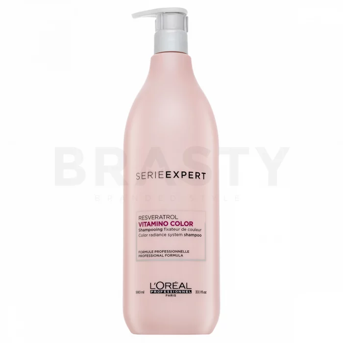 L´Oréal Professionnel Série Expert Vitamino Color Resveratrol Shampoo posilující šampon pro lesk a ochranu barvených vlasů 980 ml