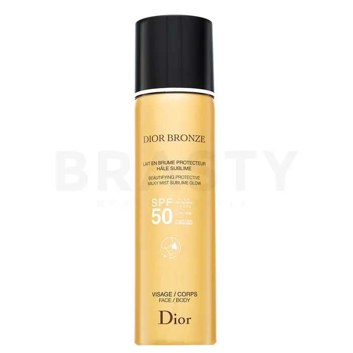 Dior (Christian Dior) Bronze Beautifying Protective Milky Mist Sublime Glow SPF 50 fluido hidratante y protector para piel unificada y sensible 125 ml