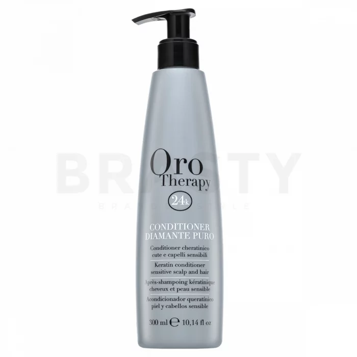 Fanola Oro Therapy Diamante Puro Conditioner posilující kondicionér pro namáhané a zcitlivělé vlasy 300 ml