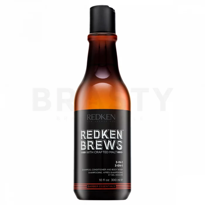 Redken Brews 3-in1 Shampoo шампоан, балсам и душ гел За всякакъв тип коса 300 ml