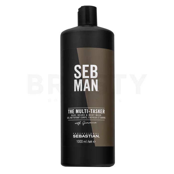 Sebastian Professional Man The Multi-Tasker 3-in-1 Shampoo šampon za kosu, brkove i tijelo 1000 ml