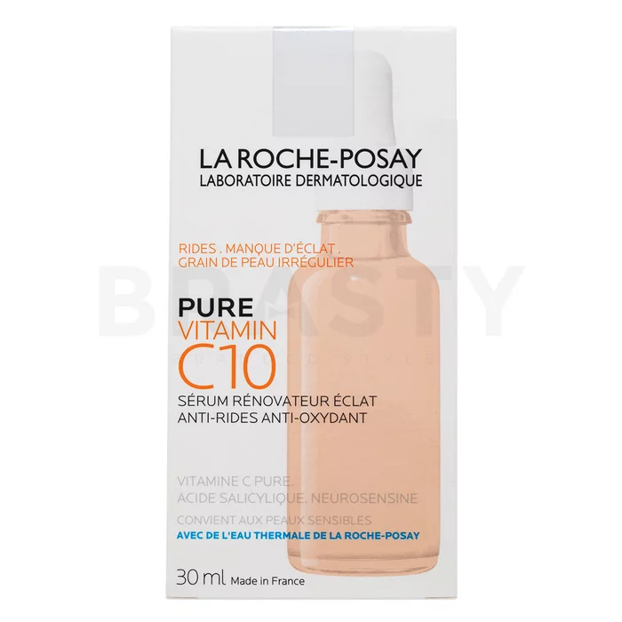 La Roche-Posay Pure Vitamin C10 Renovating Serum serum rozjaśniające z witaminą C przeciw starzeniu się skóry 30 ml