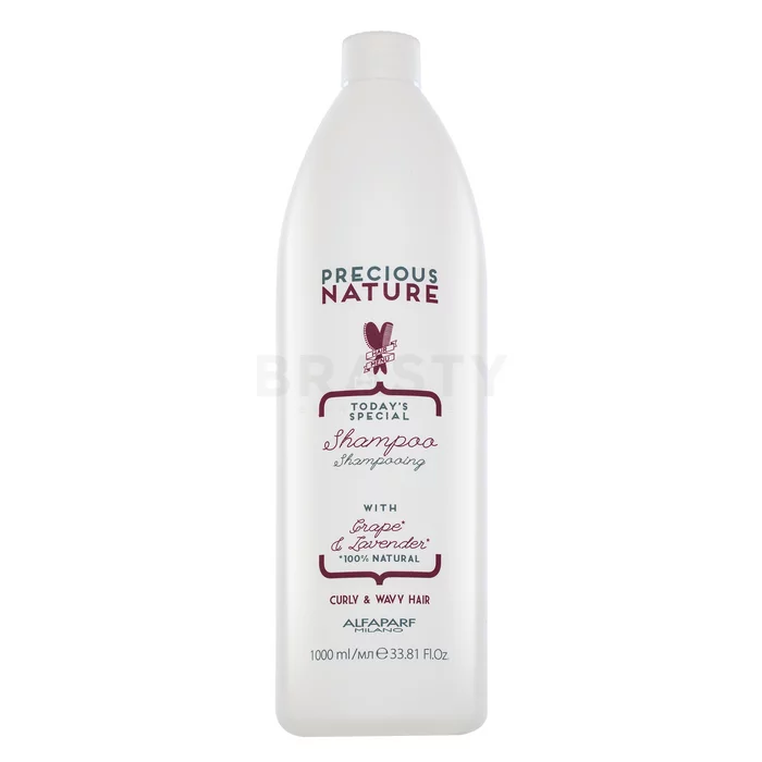 Alfaparf Milano Precious Nature Today's Special Shampoo Grape & Lavender vyživující šampon pro vlnité a kudrnaté vlasy 1000 ml