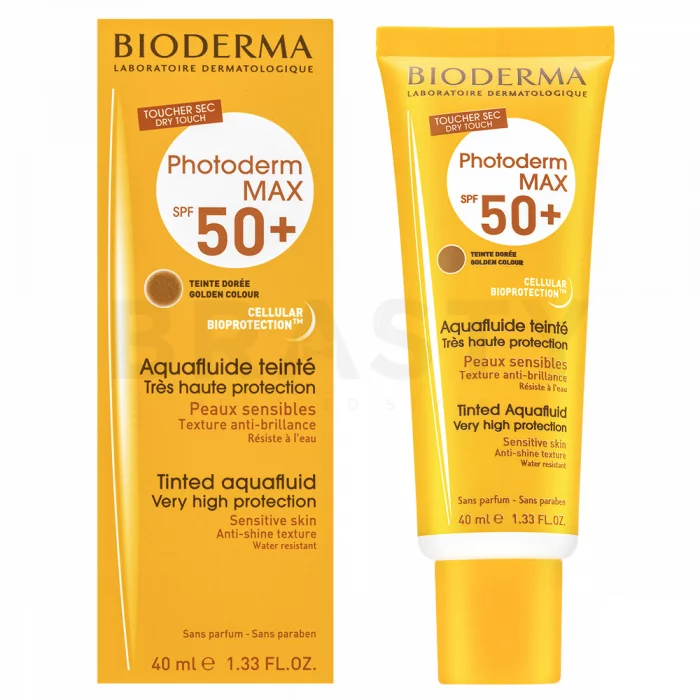 Bioderma Photoderm MAX Aquafluid Golden Colour SPF 50+ krém na opalování pro sjednocení barevného tónu pleti 40 ml