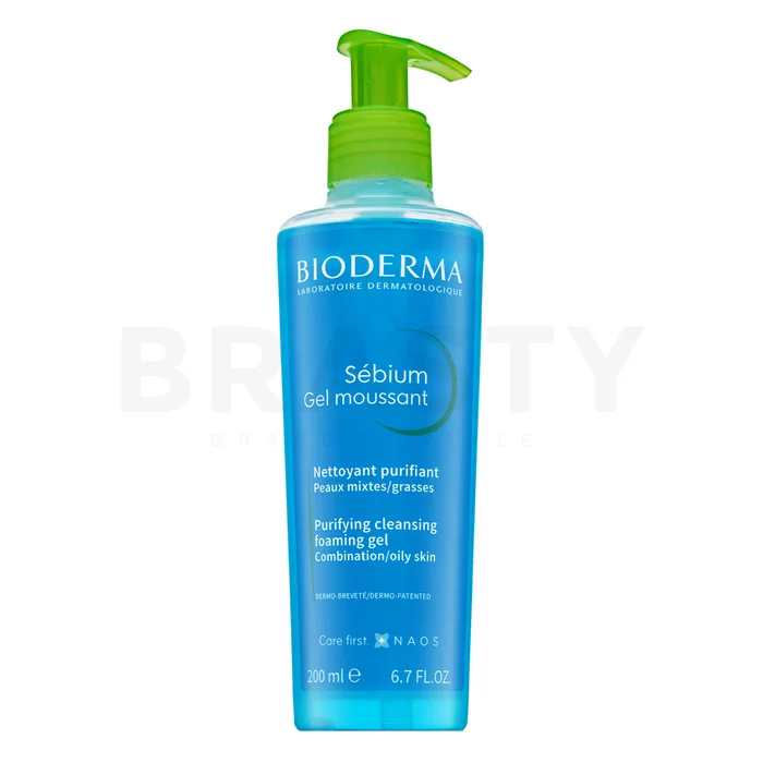 Bioderma Sébium gel de curățare Purifying Cleansing Foaming Gel Pump 200 ml