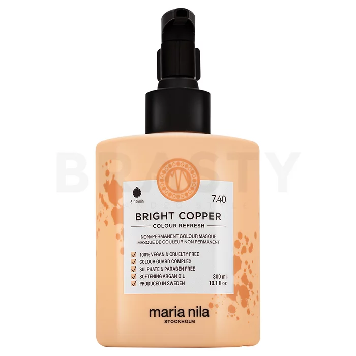 Maria Nila Colour Refresh vyživující maska s barevnými pigmenty pro oživení měděných odstínů Bright Copper 300 ml