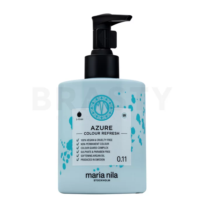 Maria Nila Colour Refresh vyživující maska s barevnými pigmenty pro vytvoření modrého pastelového efektu Azzure 300 ml