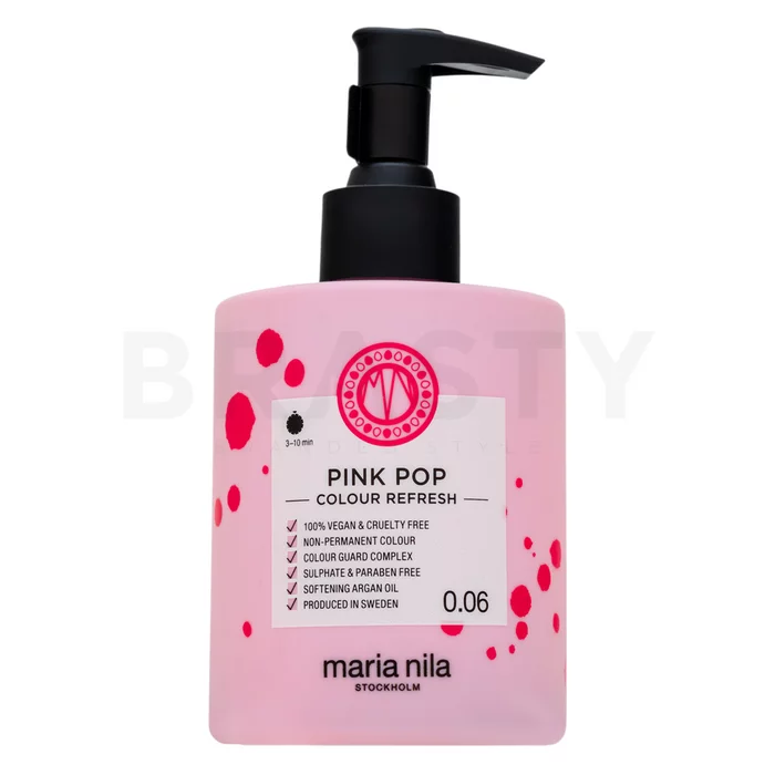 Maria Nila Colour Refresh negovalna maska z barvnimi pigmenti za lase z rožnatimi odtenki Pink Pop 300 ml