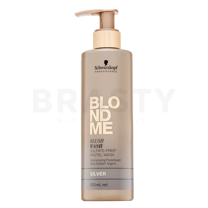 Schwarzkopf Professional BlondMe Blush Wash Silver barevný šampon pro platinově blond a šedivé vlasy 250 ml