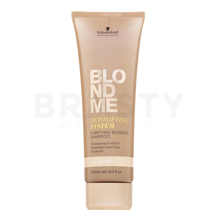 Schwarzkopf Professional BlondMe Detoxifying System Purifying Bonding Shampoo vyživující šampon pro blond vlasy 250 ml