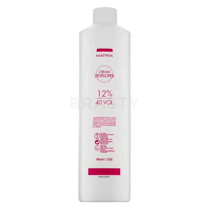Matrix Cream Developer 12% / 40 Vol. aktivátor barvy na vlasy 1000 ml