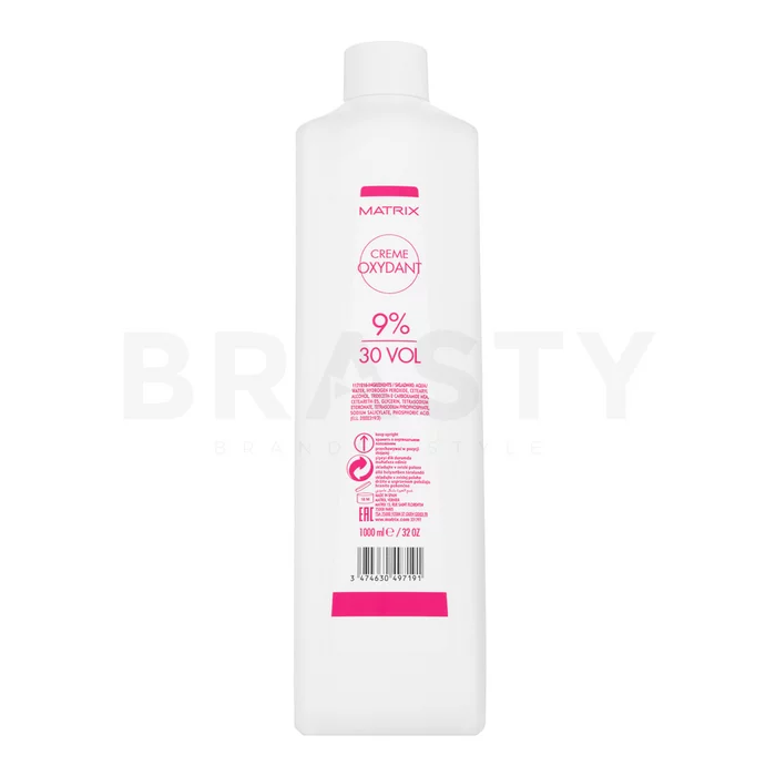 Matrix Creme Oxydant 9% 30 Vol. aktivátor barvy na vlasy 1000 ml