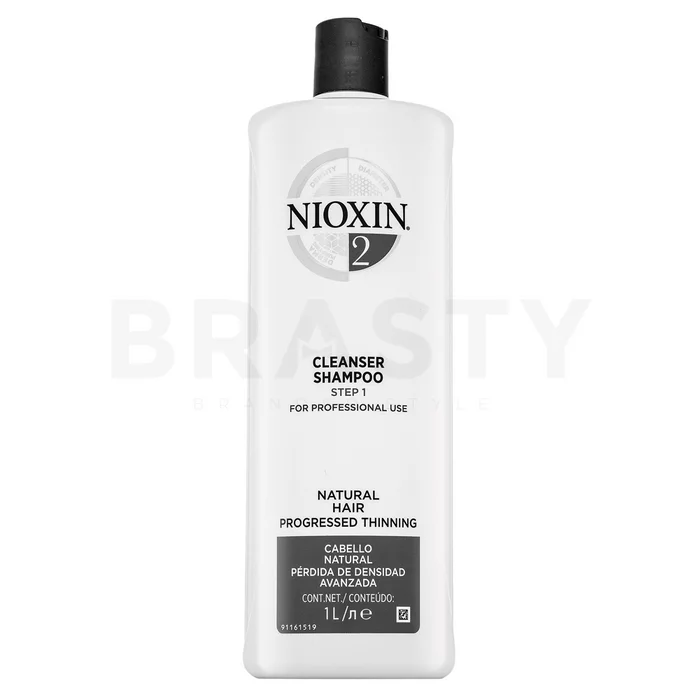 Nioxin System 2 Cleanser Shampoo cleansing shampoo for normal to fine hair 1000 ml