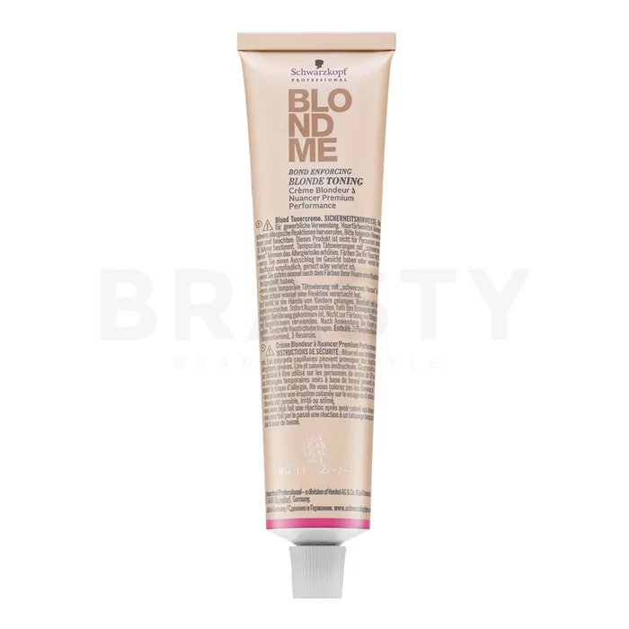 Schwarzkopf Professional BlondMe Blonde Toning tónovací barevný krém pro blond vlasy Lilac 60 ml