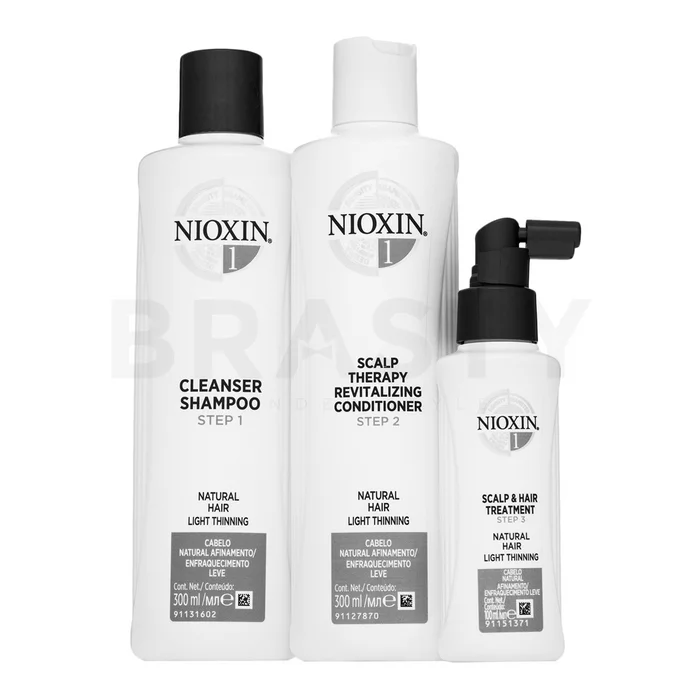 Nioxin System 1 Loyalty Kit sada pro řídnoucí vlasy 300 ml + 300 ml + 100 ml