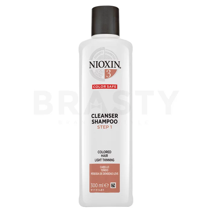 Nioxin System 3 Cleanser Shampoo sampon de curatare pentru păr fin si colorat 300 ml