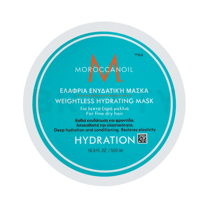 Moroccanoil Hydration Weightless Hydrating Mask posilující maska pro suché a jemné vlasy 500 ml