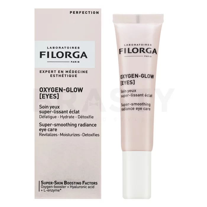 Filorga Oxygen-Glow Eyes Super Smoothing Radiance Eye Care oční krém pro sjednocenou a rozjasněnou pleť 15 ml