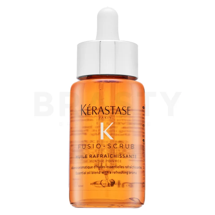Kérastase Fusio-Scrub Huile Rafraîchissante povzbuzující esenciální olej pro vytvoření vlasového peelingu 50 ml