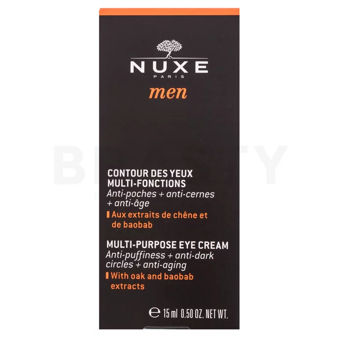 Nuxe Men Multi-Purpose Eye Cream vypínací oční krém proti vráskám, otokům a tmavým kruhům 15 ml
