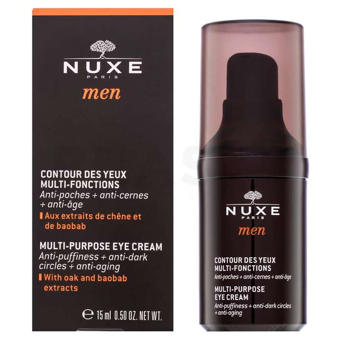 Nuxe Men Multi-Purpose Eye Cream vypínací oční krém proti vráskám, otokům a tmavým kruhům 15 ml
