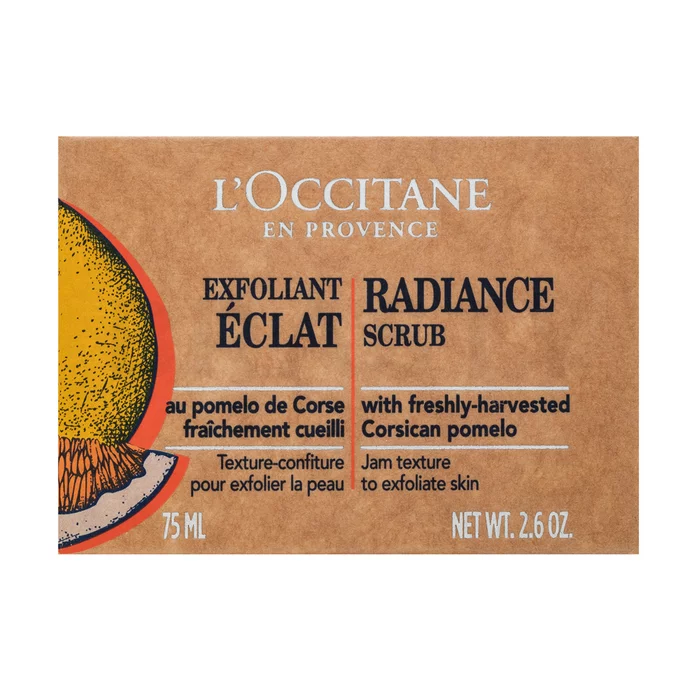 L'Occitane Exfoliance Radiance Scrub Corsican Pomelo peeling pro sjednocenou a rozjasněnou pleť 75 ml