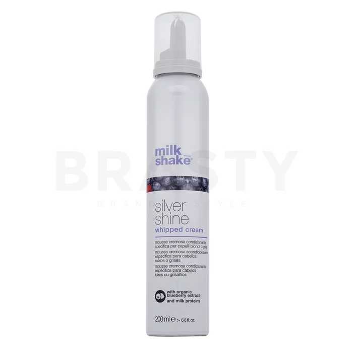 Milk_Shake Silver Shine Whipped Cream bezoplachový kondicionér pro platinově blond a šedivé vlasy 200 ml