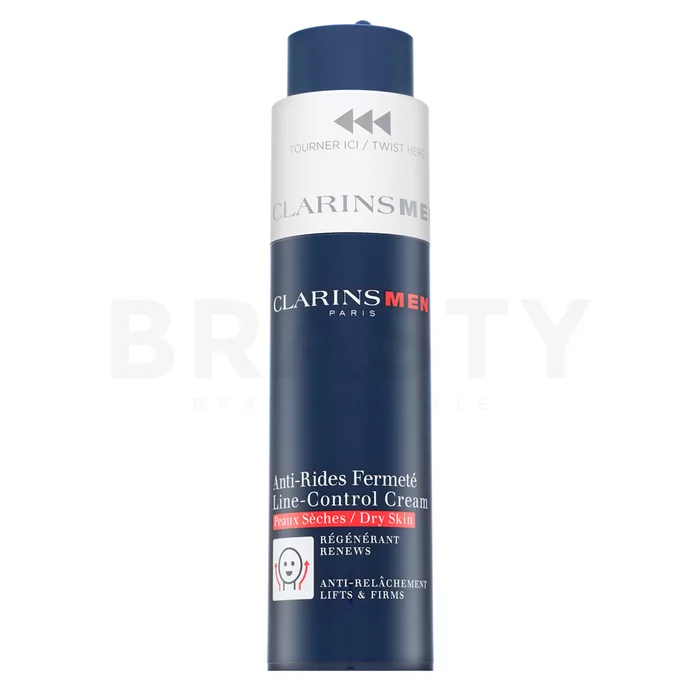 Clarins Men Line-Control Cream Dry Skin liftingový zpevňující krém pro muže 50 ml